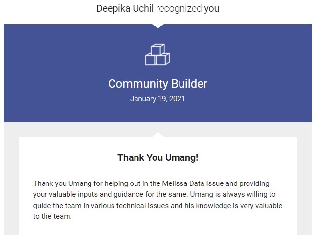 Deepika was one of the senior most engineers from the L3 team